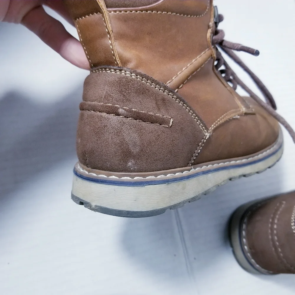 ASHFORD HAYES BOY'S BROWN BOOTS SIZE 13